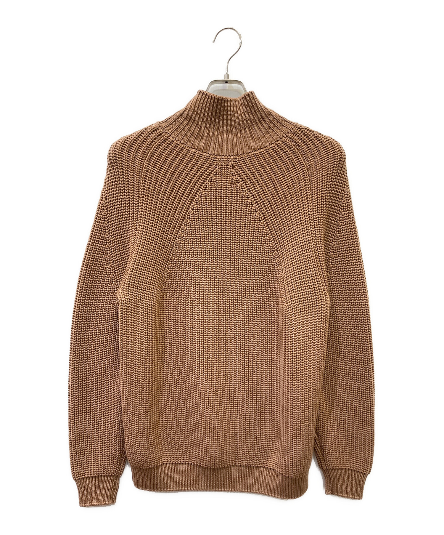 極美品 バトナー 6 B＆Y別注 モヘヤ アーガイルクルーネックニット M 茶 バトナー モヘヤニット 茶 極美品 バトナー 6 B＆Y別注 モヘヤ