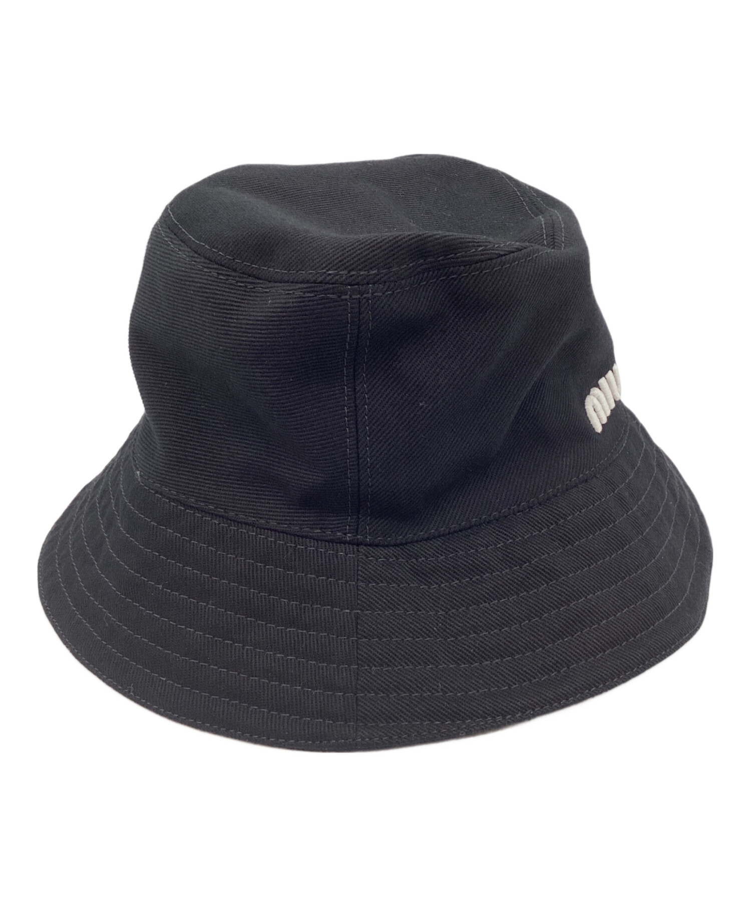 中古・古着通販】MIU MIU (ミュウミュウ) バケットハット ブラック
