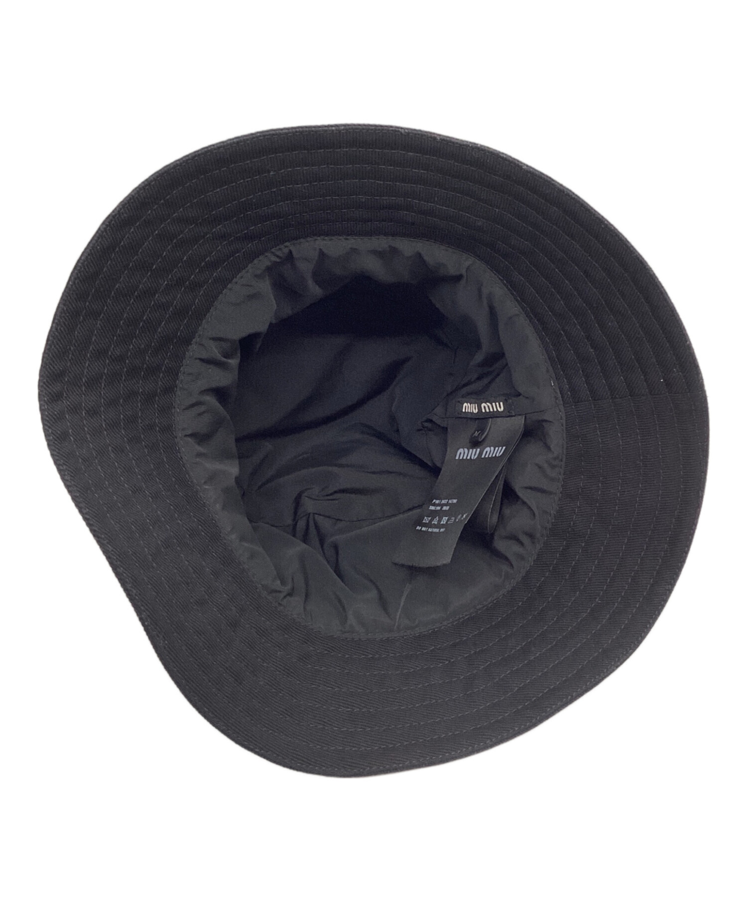中古・古着通販】MIU MIU (ミュウミュウ) バケットハット ブラック