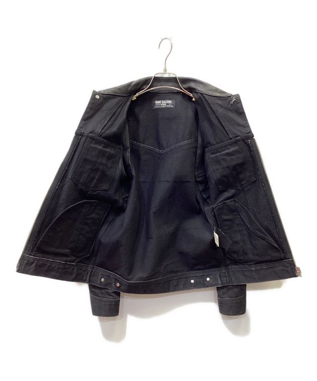 RUDE GALLERY デニムジャケット インディゴ サイズ4 中古・古着通販】RUDE GALLERY (ルードギャラリー) レザー切替デニム