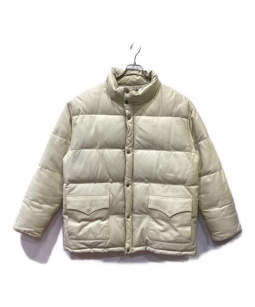 BOSS ボスジャン　レザーダウンジャケット　非売品 Q□希少□サントリー ボス/BOSS 本革レザー ダウンジャケット