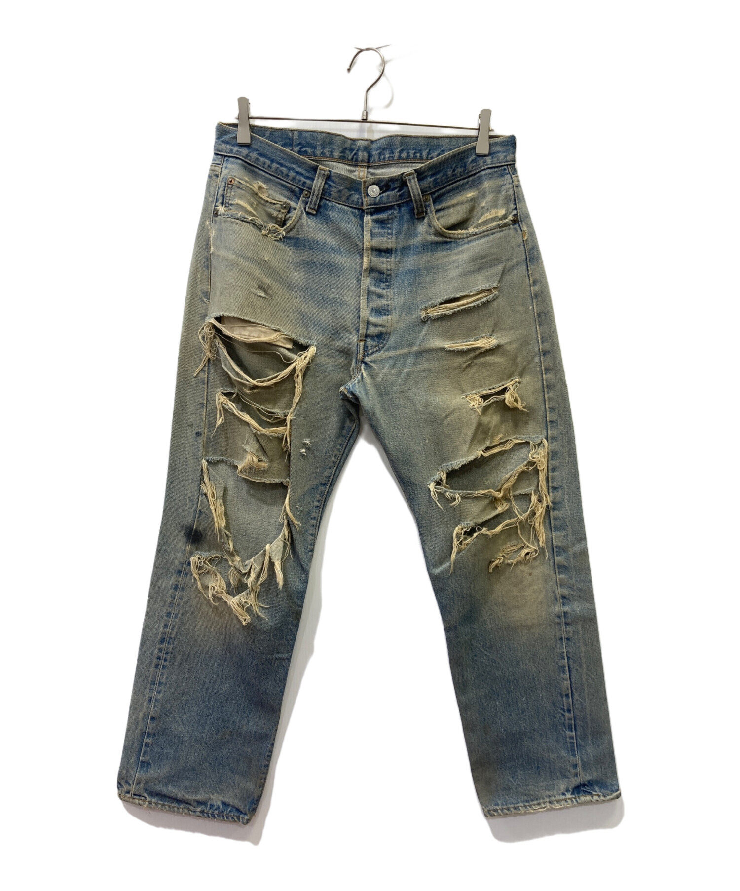 中古・古着通販】LEVI'S (リーバイス) 501 66後期 ダメージデニム