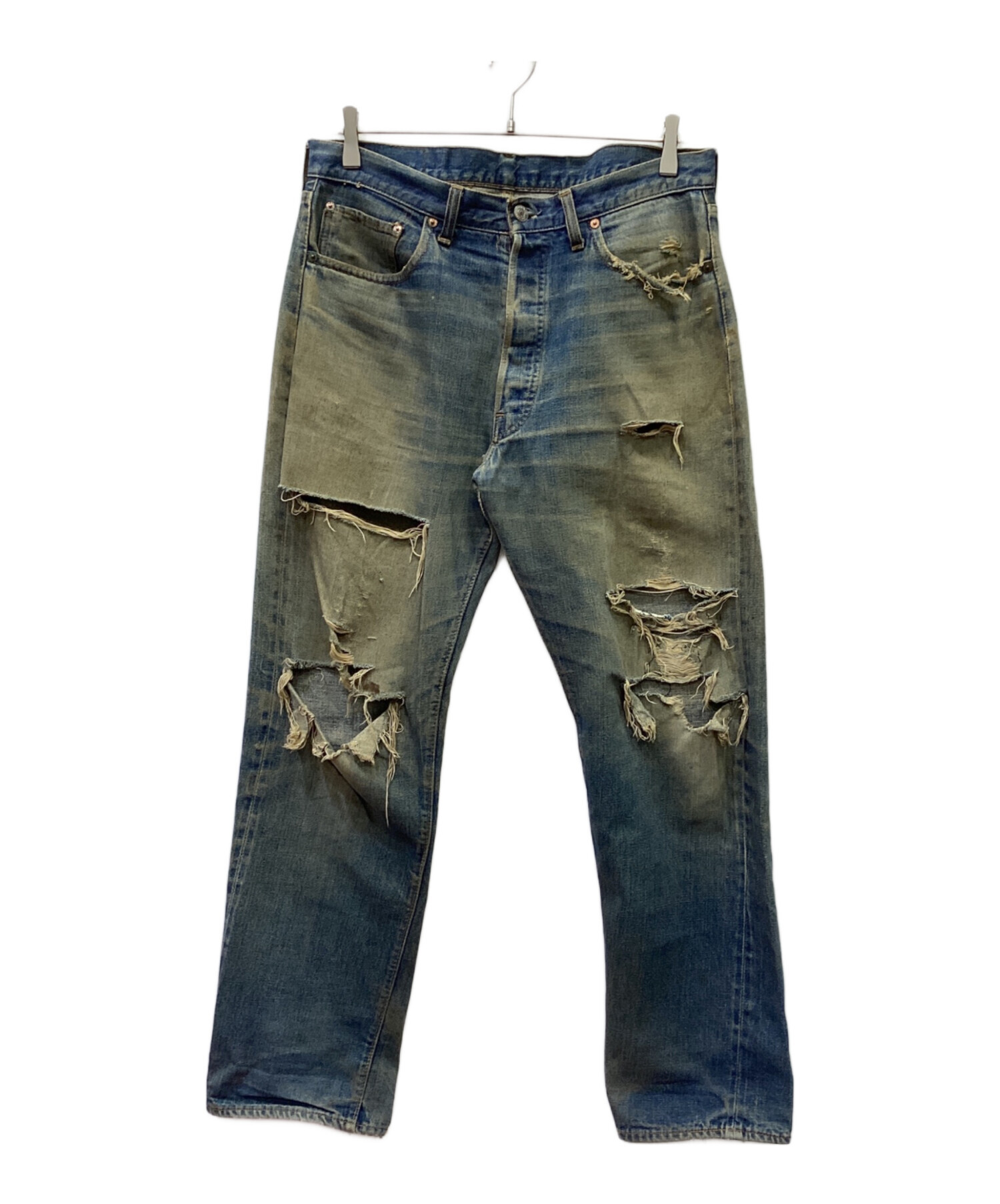 Y*a様 Levi's 66前期　表記w33l34 ダメージ 中古・古着通販】LEVI'S (リーバイス) 501 66前期 ダメージデニム