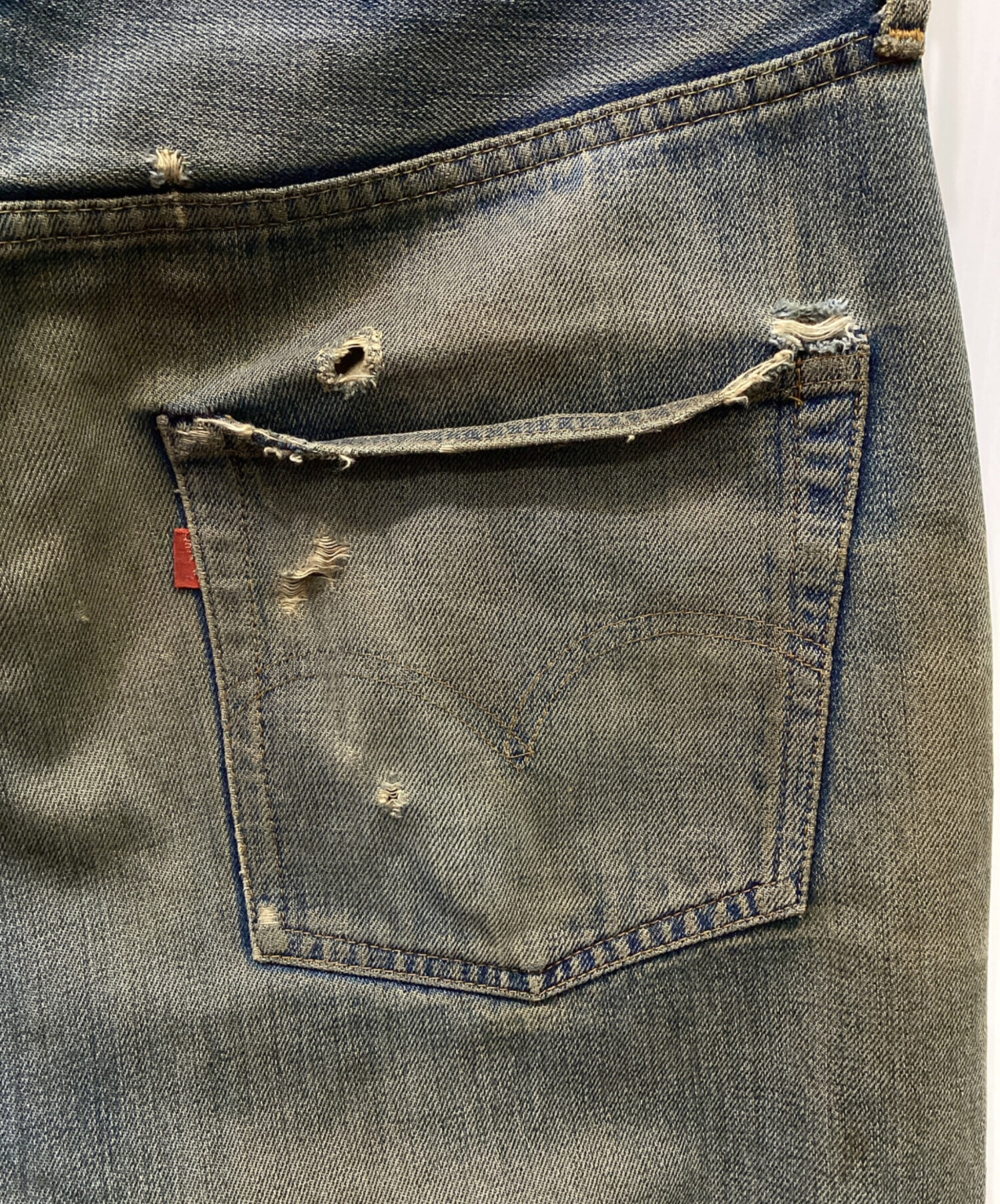 中古・古着通販】LEVI'S (リーバイス) 501 66前期 ダメージデニム