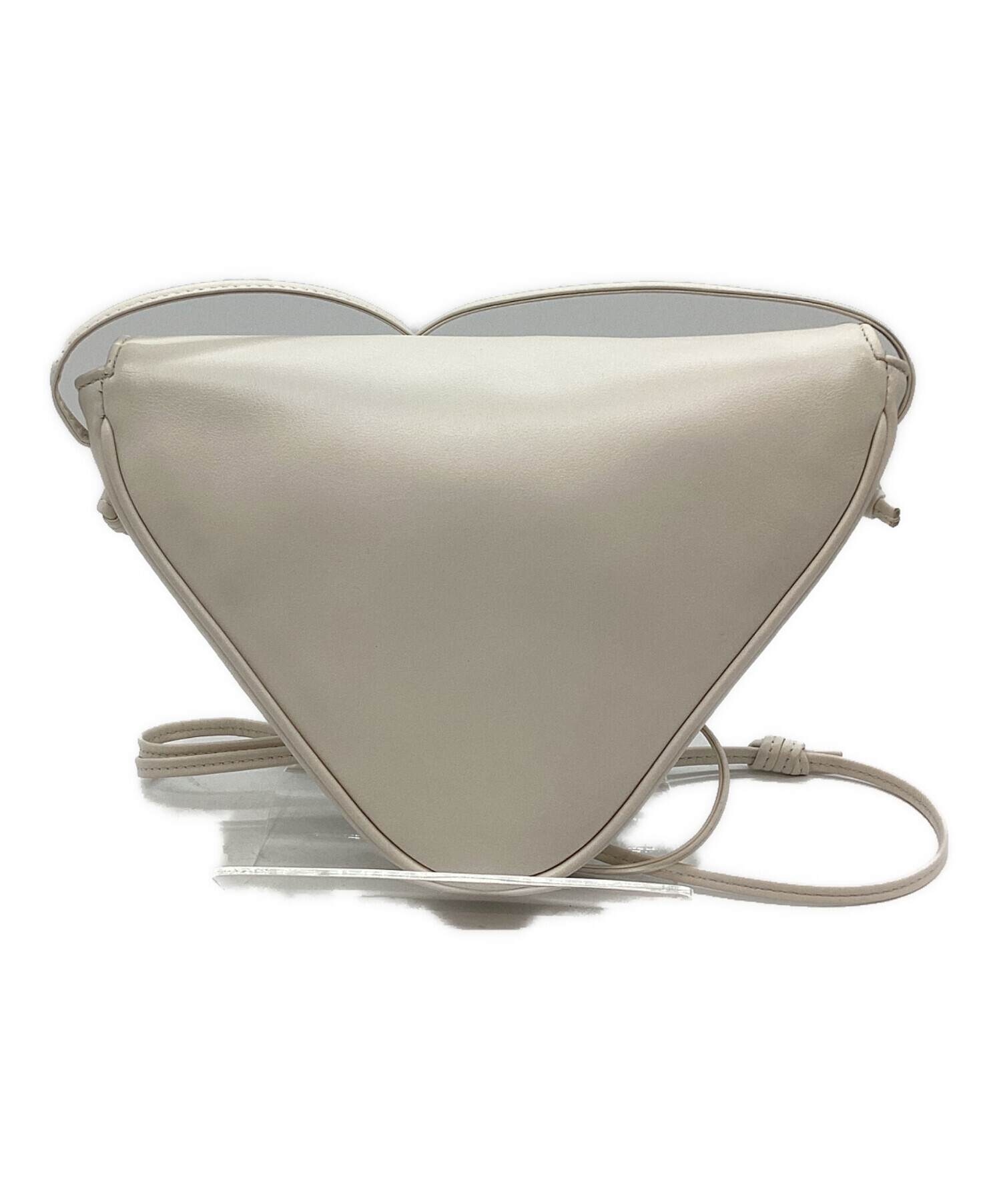 CELINE セリーヌ/トライアングル ロゴショルダー/Aランク/82【中古】 中古・古着通販】CELINE (セリーヌ) トライアングルバッグ ホワイト