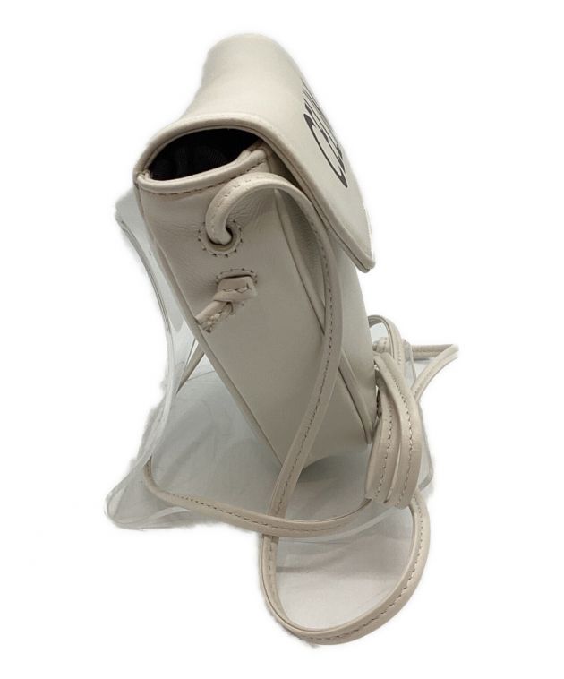 CELINE セリーヌ/トライアングル ロゴショルダー/Aランク/82【中古】 中古・古着通販】CELINE (セリーヌ) トライアングルバッグ ホワイト