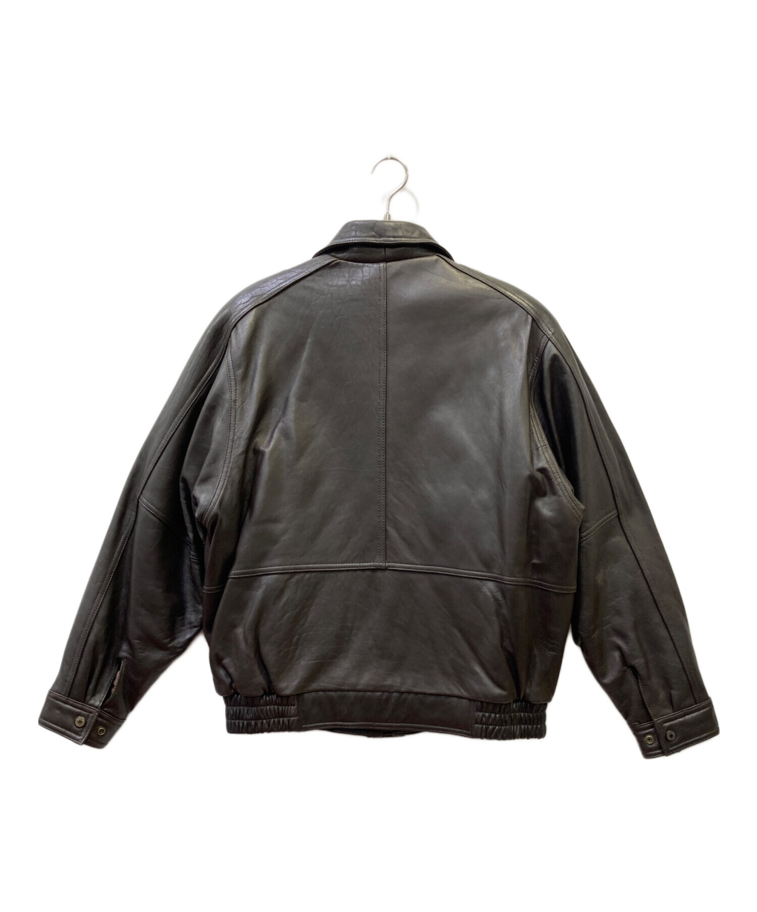 中古・古着通販】DURANTE (デュランテ) レザーブルゾン ダークブラウン