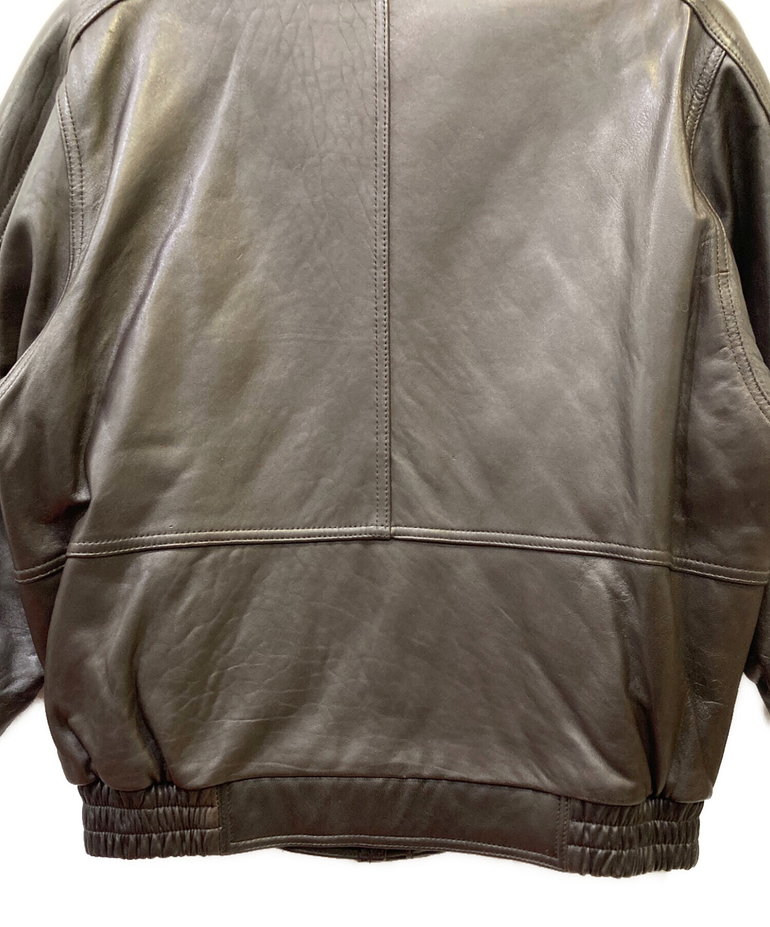 中古・古着通販】DURANTE (デュランテ) レザーブルゾン ダークブラウン 