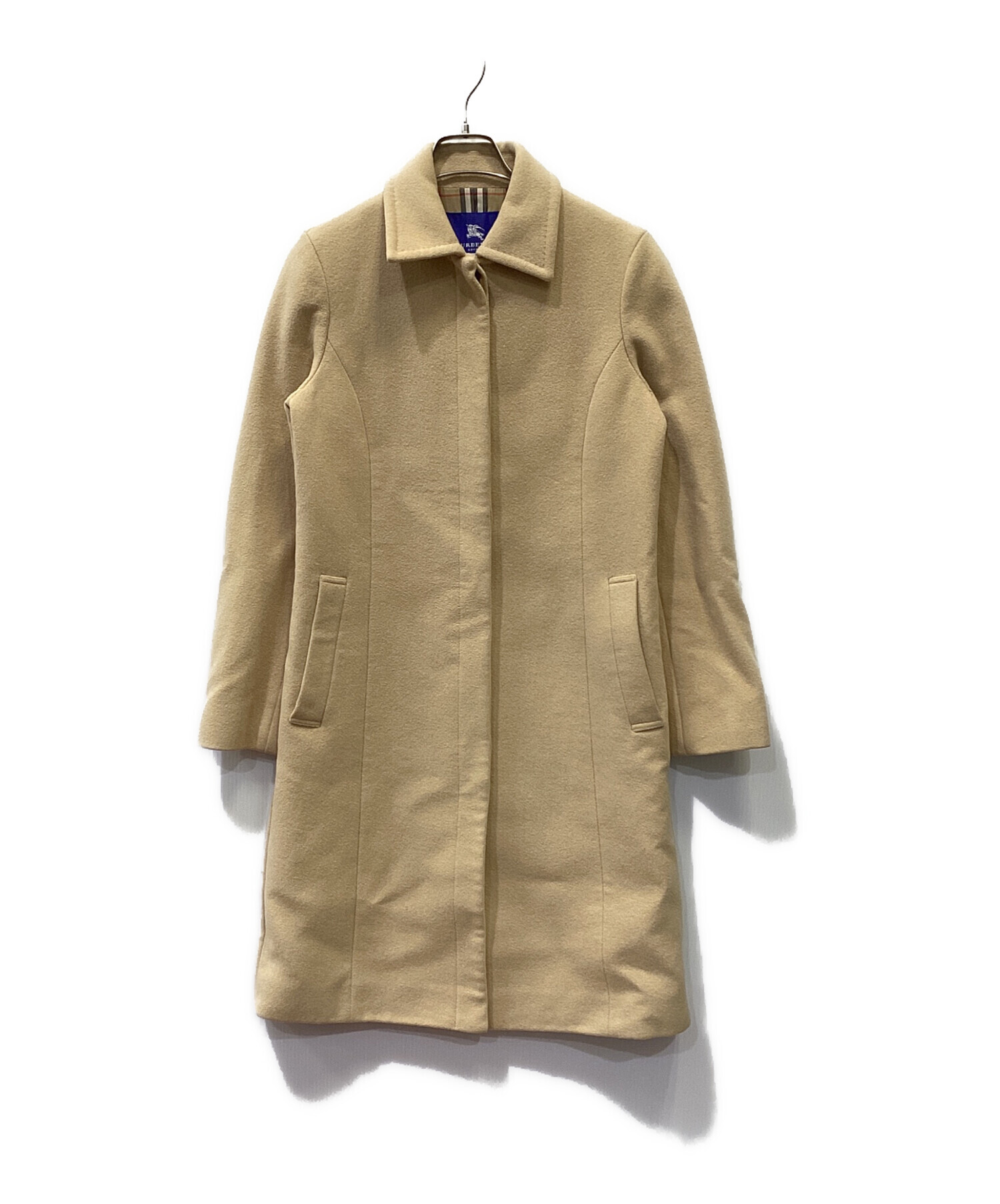 BURBERRY BLUE LABEL」 ステンカラーコート 38 ベージュ BURBERRY BLUE LABEL」 ステンカラーコート 38 ベージュ