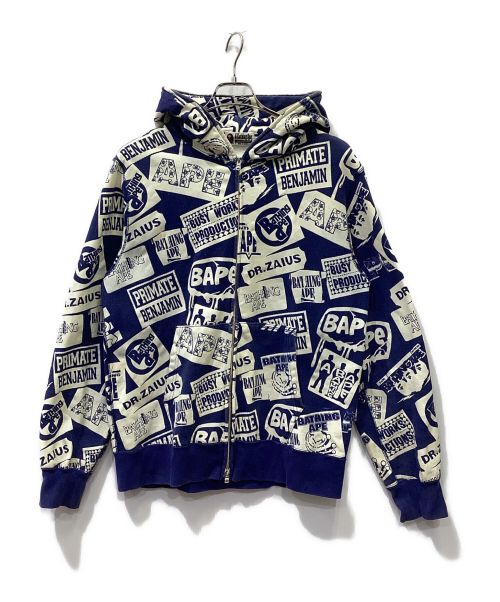 初期 A Bathing Ape ネイビーパーカー A BATHING APE 初期パーカー