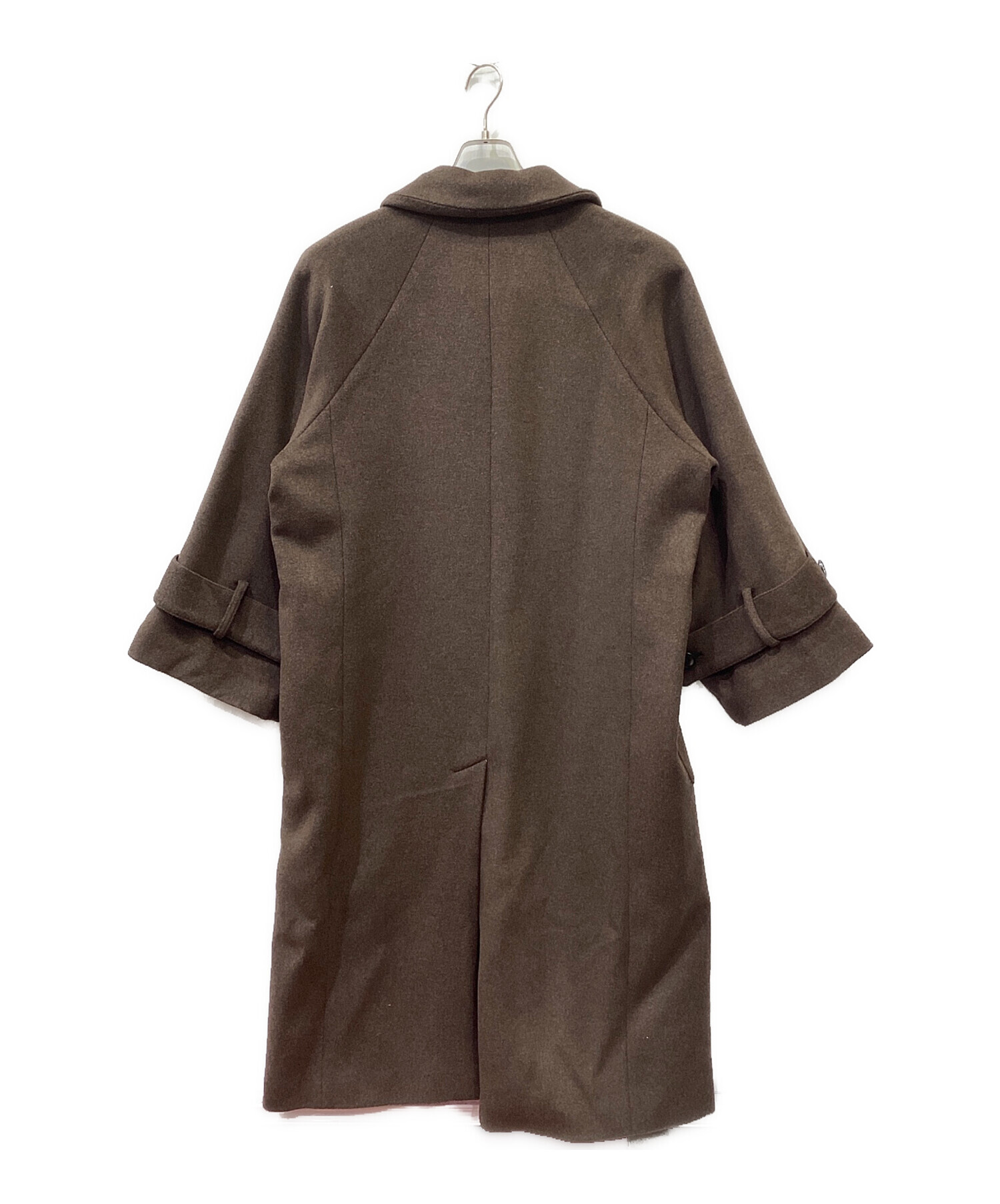 中古・古着通販】CREDONA (クレドナ) ウールロングコート ブラウン 