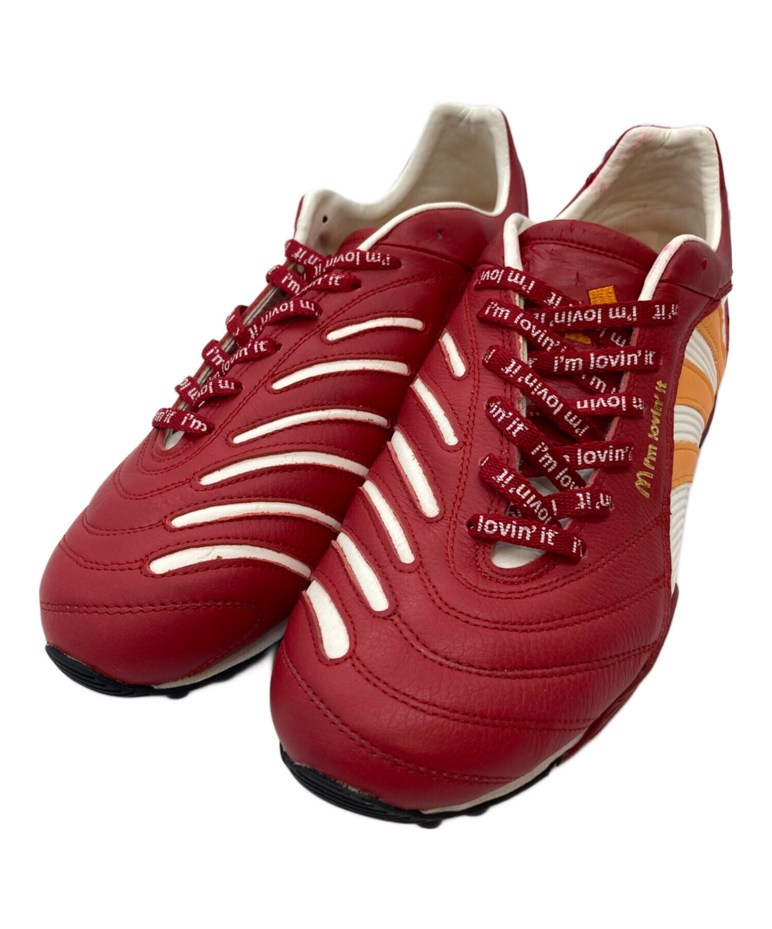 マクドナルド　× adidas サッカーシューズ レッド 中古・古着通販】adidas (アディダス) マクドナルド (マクドナルド