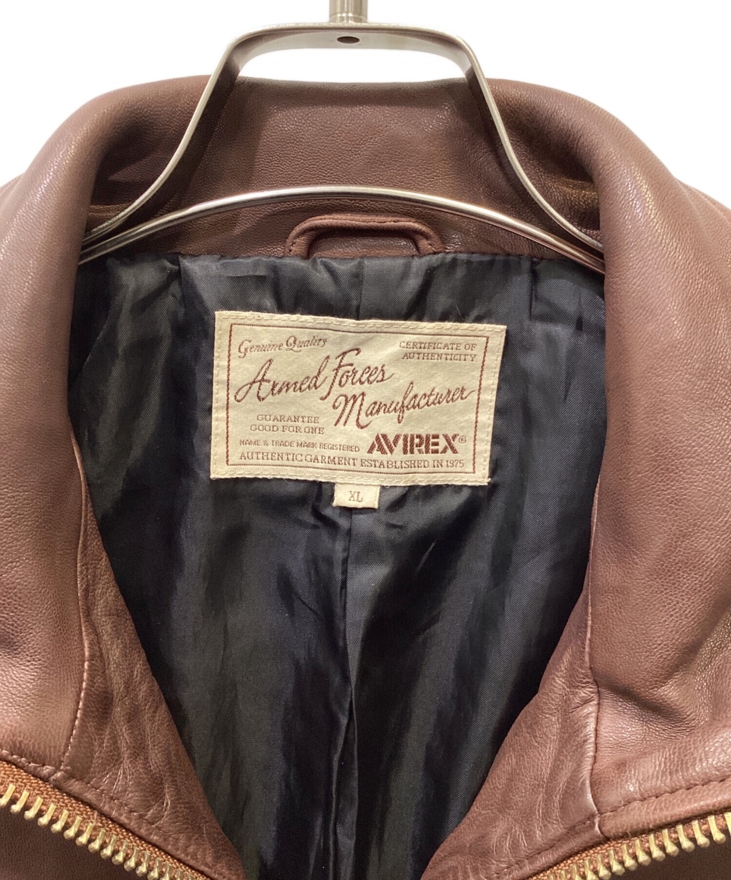 中古・古着通販】AVIREX (アヴィレックス) シングルライダース