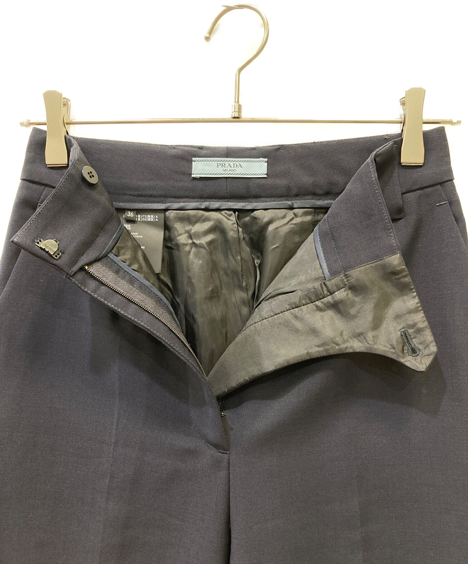 中古・古着通販】PRADA (プラダ) モヘア×バージンウール センター