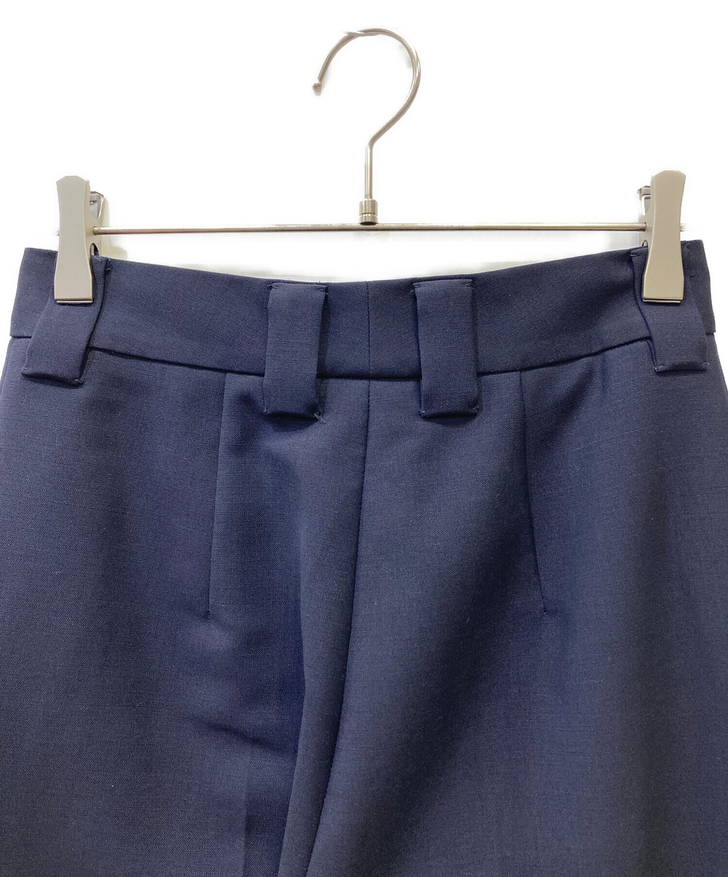 PRADA バージンウール フレアスラックス S 中古・古着通販】PRADA (プラダ) モヘア×バージンウール センター