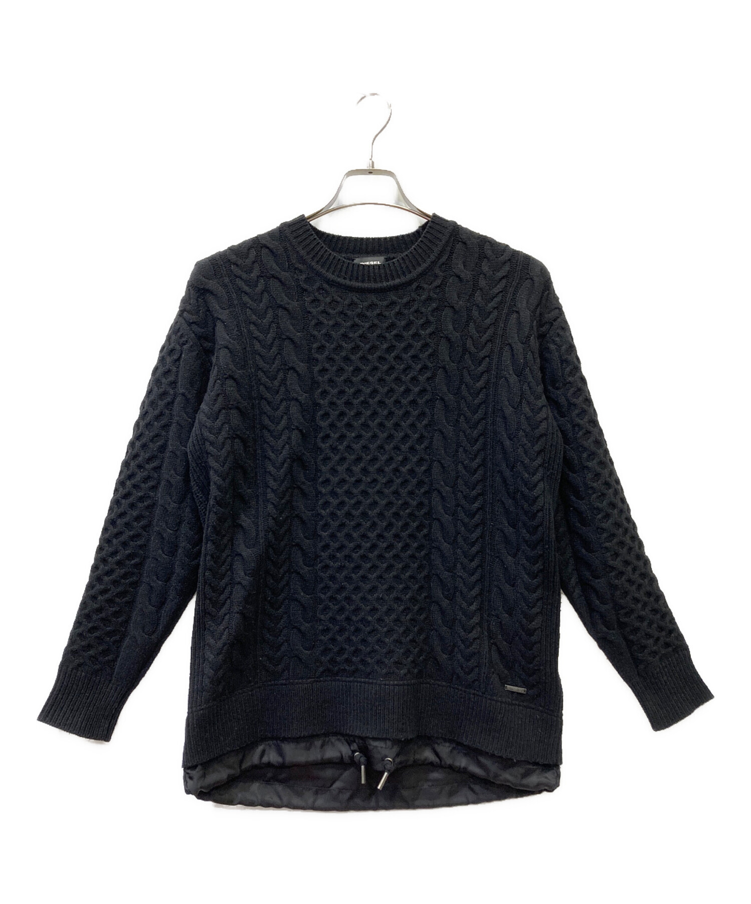 中古・古着通販】DIESEL (ディーゼル) ニット ブラック サイズ:FREE