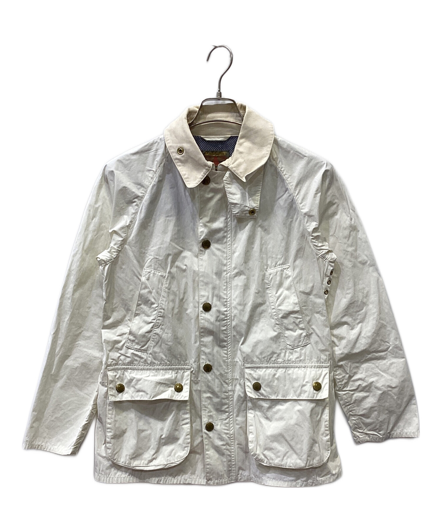 【良品】Barbour ジャケット　白　アイボリー　タグ付き 中古・古着通販】Barbour (バブアー) ジャケット ホワイト サイズ:S