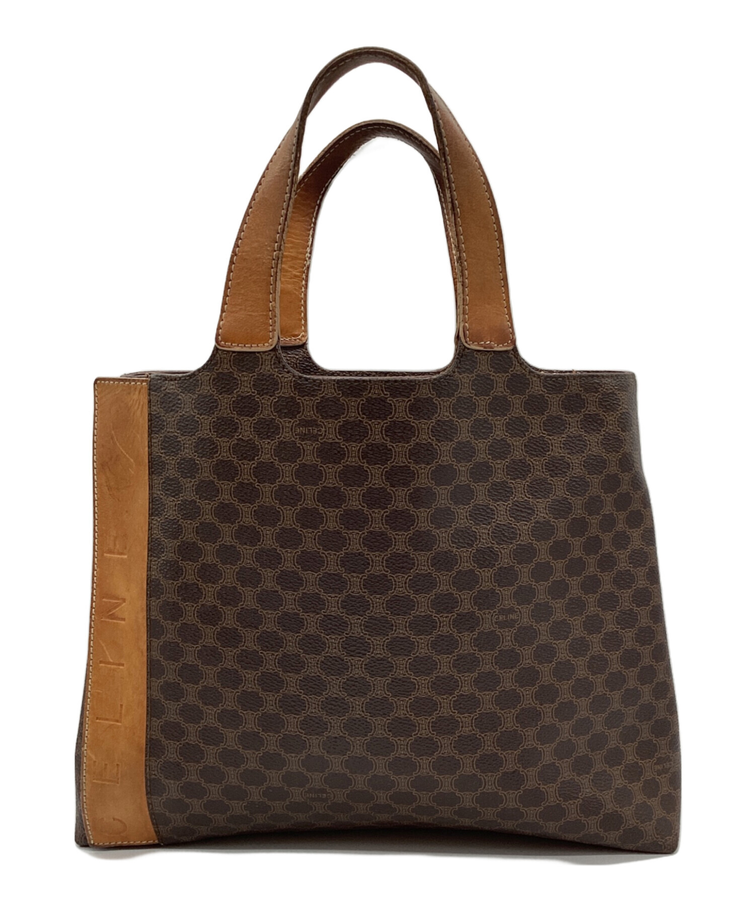 CELINE ブラウン トートバッグ 中古・古着通販】CELINE (セリーヌ) トートバッグ ブラウン