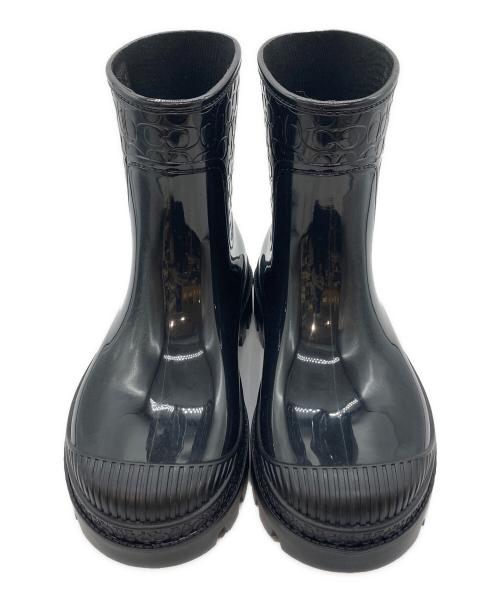 新品★COACH★コーチ★レインブーツ★ロング★ブラック★６B 中古・古着通販】COACH (コーチ) ミリー レイン ブーティ ブラック