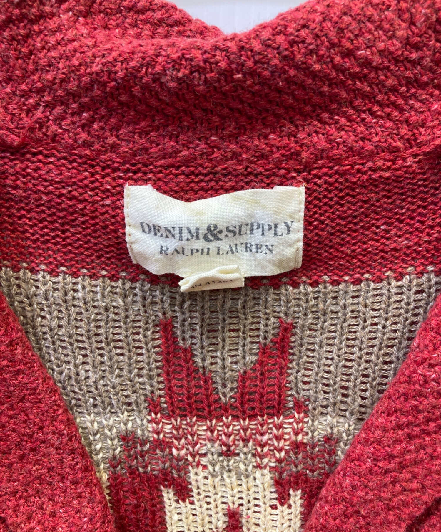 【美品】DENIM&SUPPLY RALPHLAUREN Mサイズ カーディガン POLO RALPH LAUREN ラルフローレン メンズ Ralph Lauren DENIM&SUPPLY