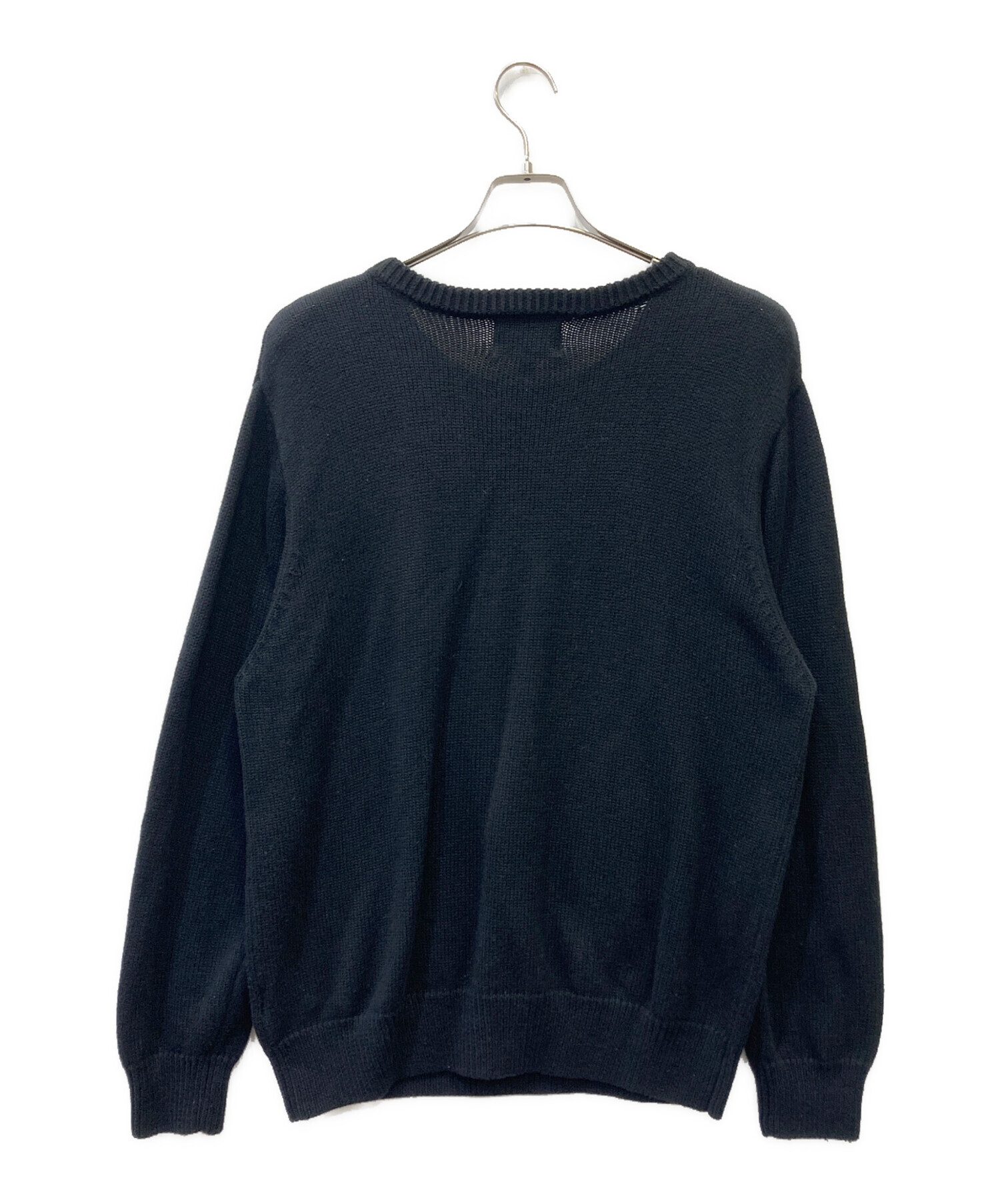 中古・古着通販】stussy (ステューシー) Curly S Sweater ブラック 