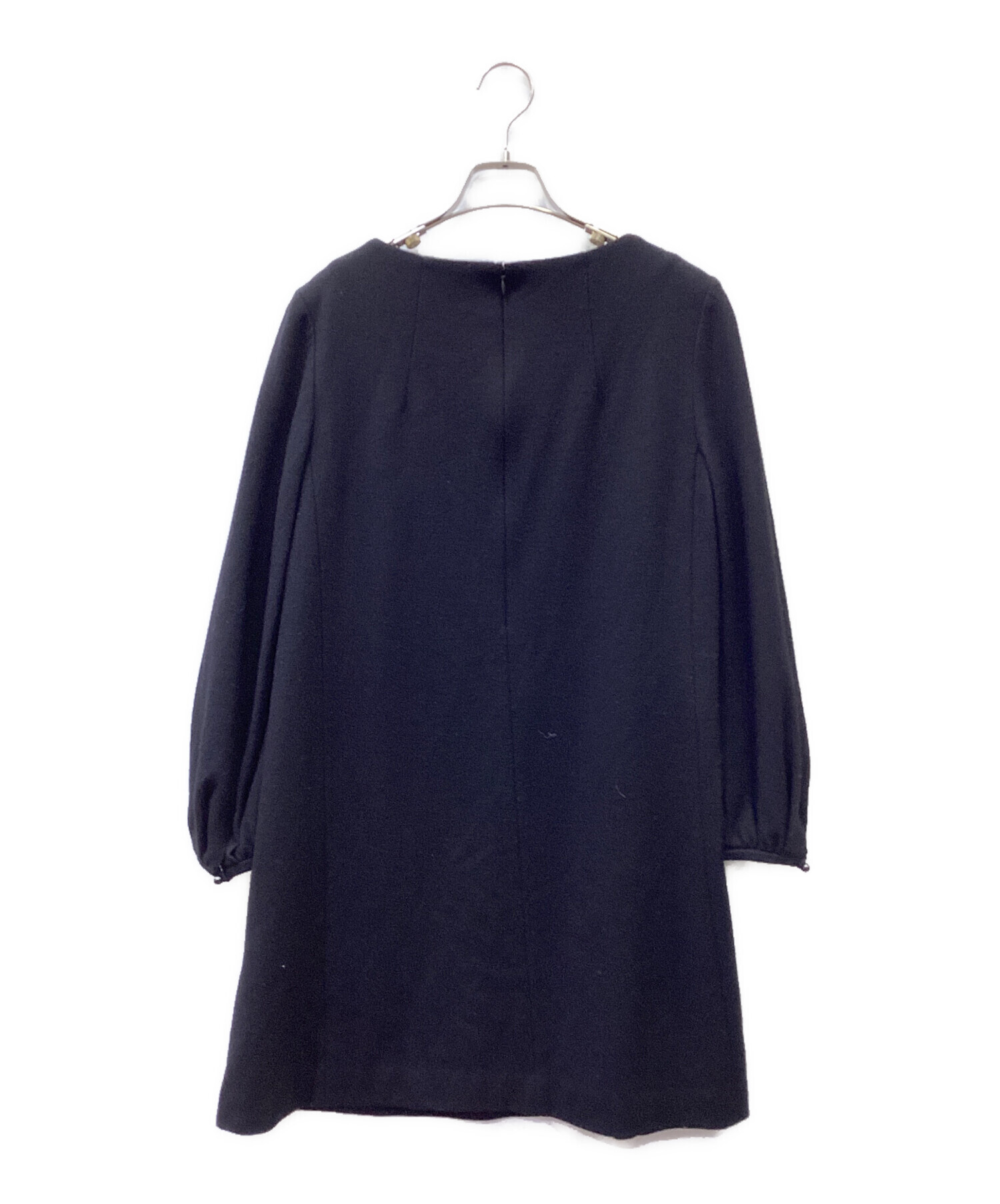 中古・古着通販】ADORE (アドーア) 長袖ワンピース ブラック サイズ:38 