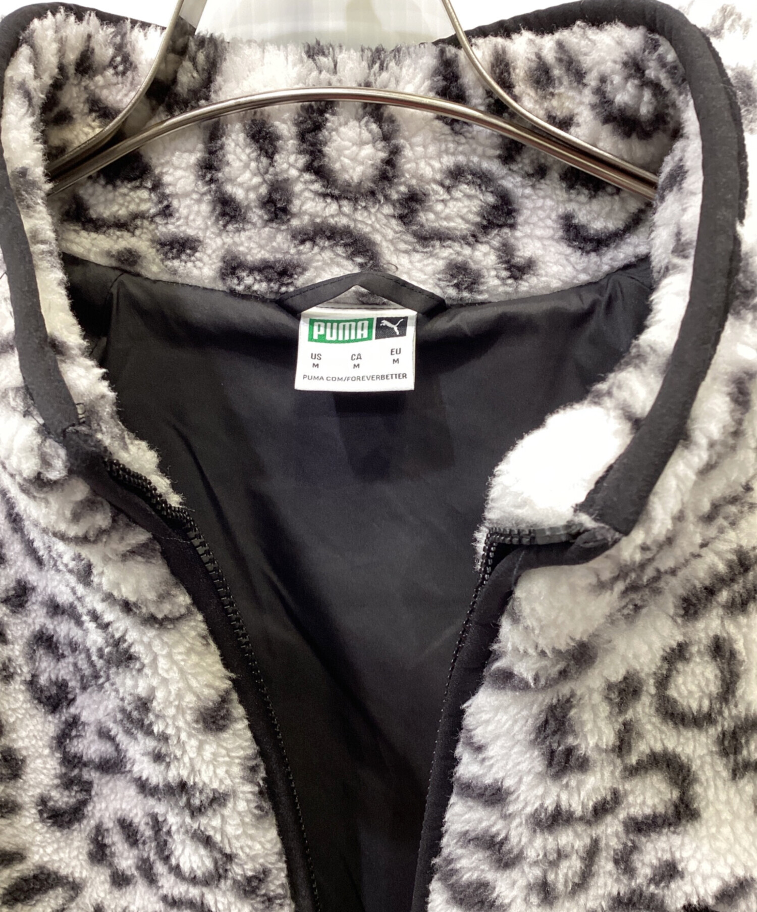 中古・古着通販】PUMA (プーマ) フリースジャケット ホワイト サイズ:M 
