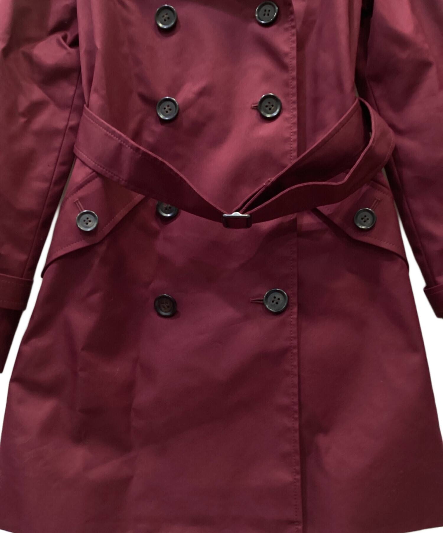 中古・古着通販】COACH (コーチ) トレンチコート ワインレッド サイズ