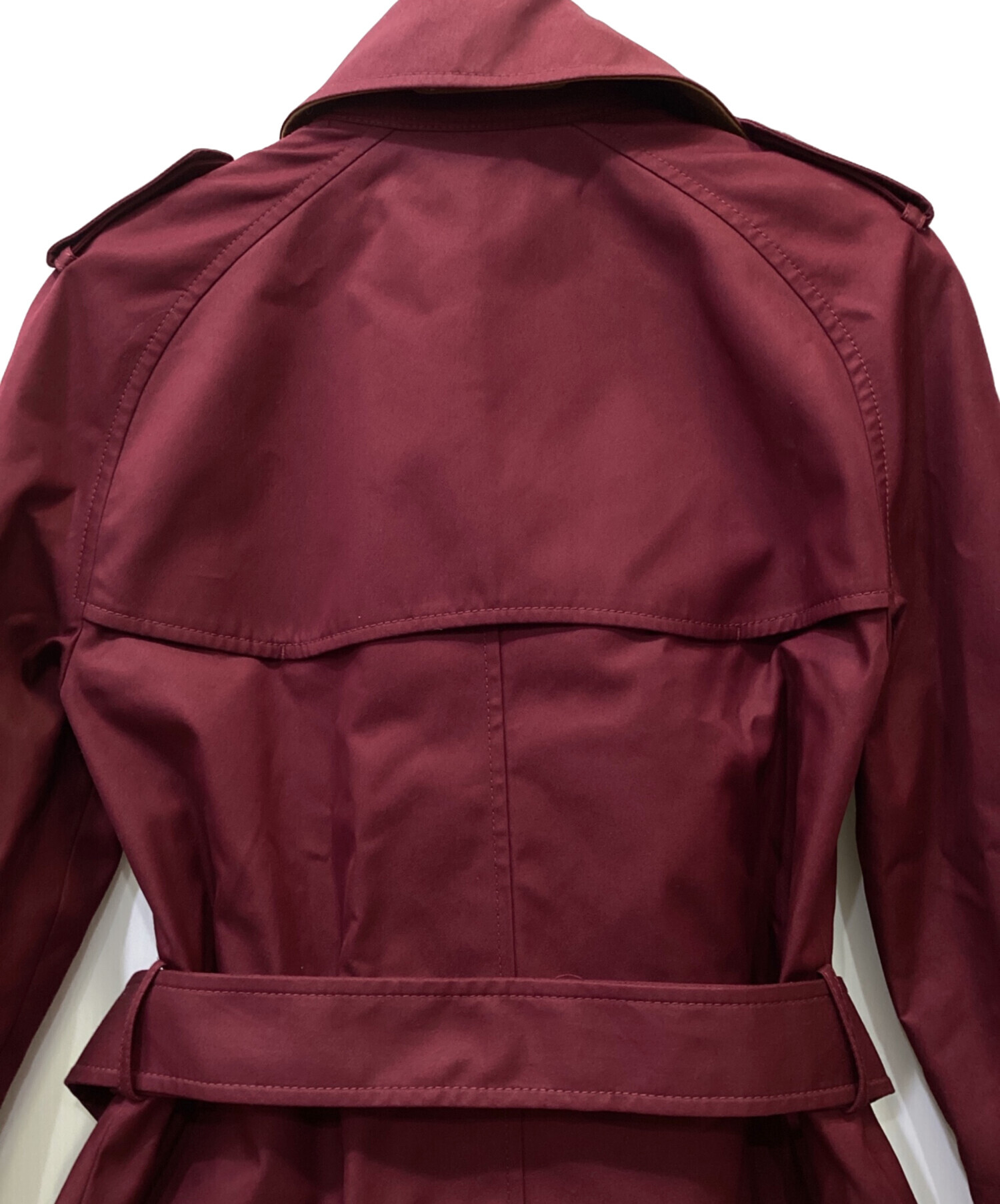 中古・古着通販】COACH (コーチ) トレンチコート ワインレッド サイズ