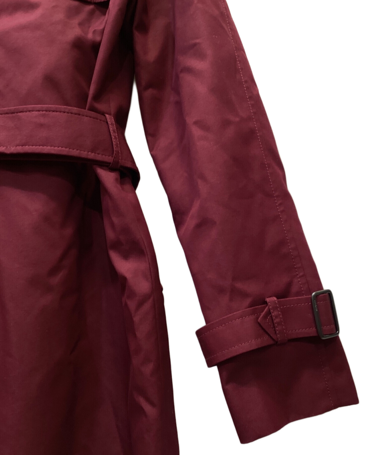 中古・古着通販】COACH (コーチ) トレンチコート ワインレッド サイズ