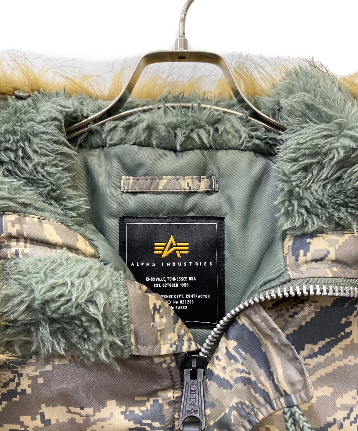 みかめろ様■80sアルファALPHA N-3B USA製 フライトジャケット ALPHA INDUSTRIES◇N-3B/フライトジャケット/S/ナイロン/ネイビー/1615