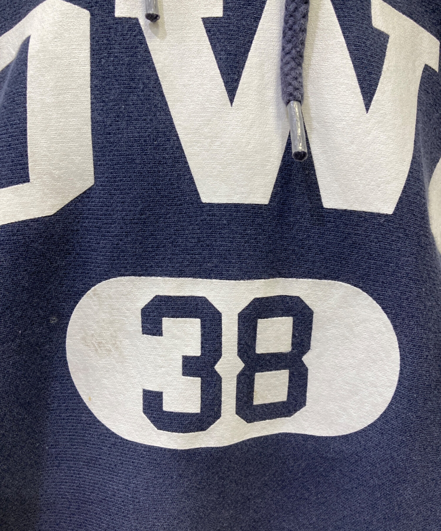 【00s】チャンピオン リバースウィーブ パーカー L 紺 企業ロゴ ネイビー 中古・古着通販】Champion REVERSE WEAVE (チャンピオン リバース