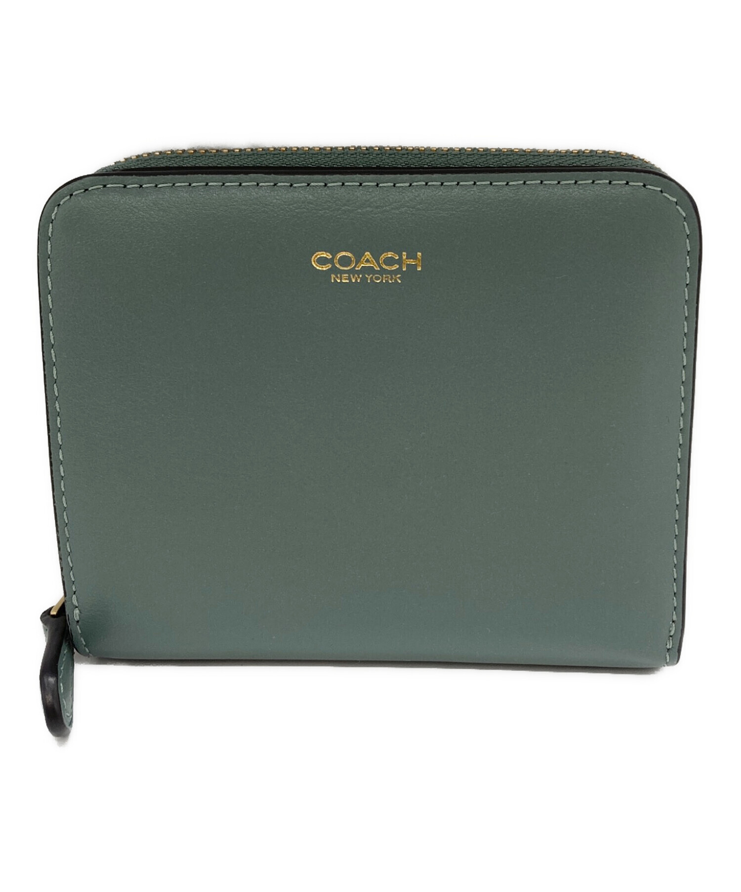 COACH コーチ 折り財布 グリーン 緑色 coach 二つ折り 財布 グリーン