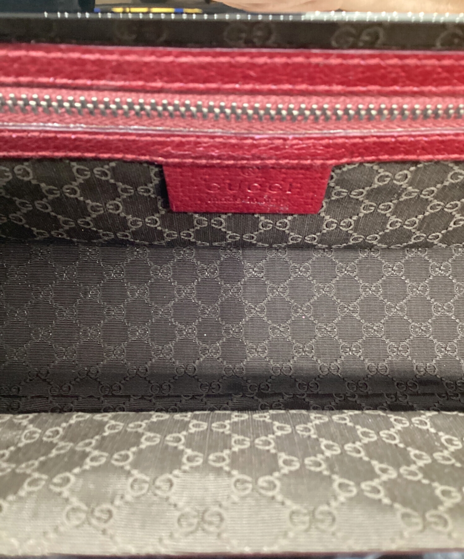 中古・古着通販】GUCCI (グッチ) がま口ワンショルダーバッグ レッド 