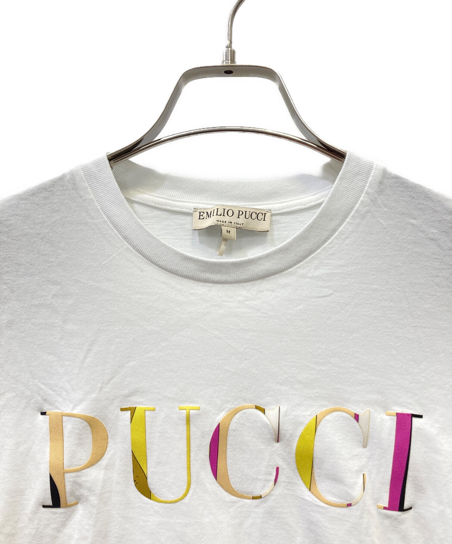 中古・古着通販】Emilio Pucci (エミリオ プッチ) ロゴ半袖Tシャツ