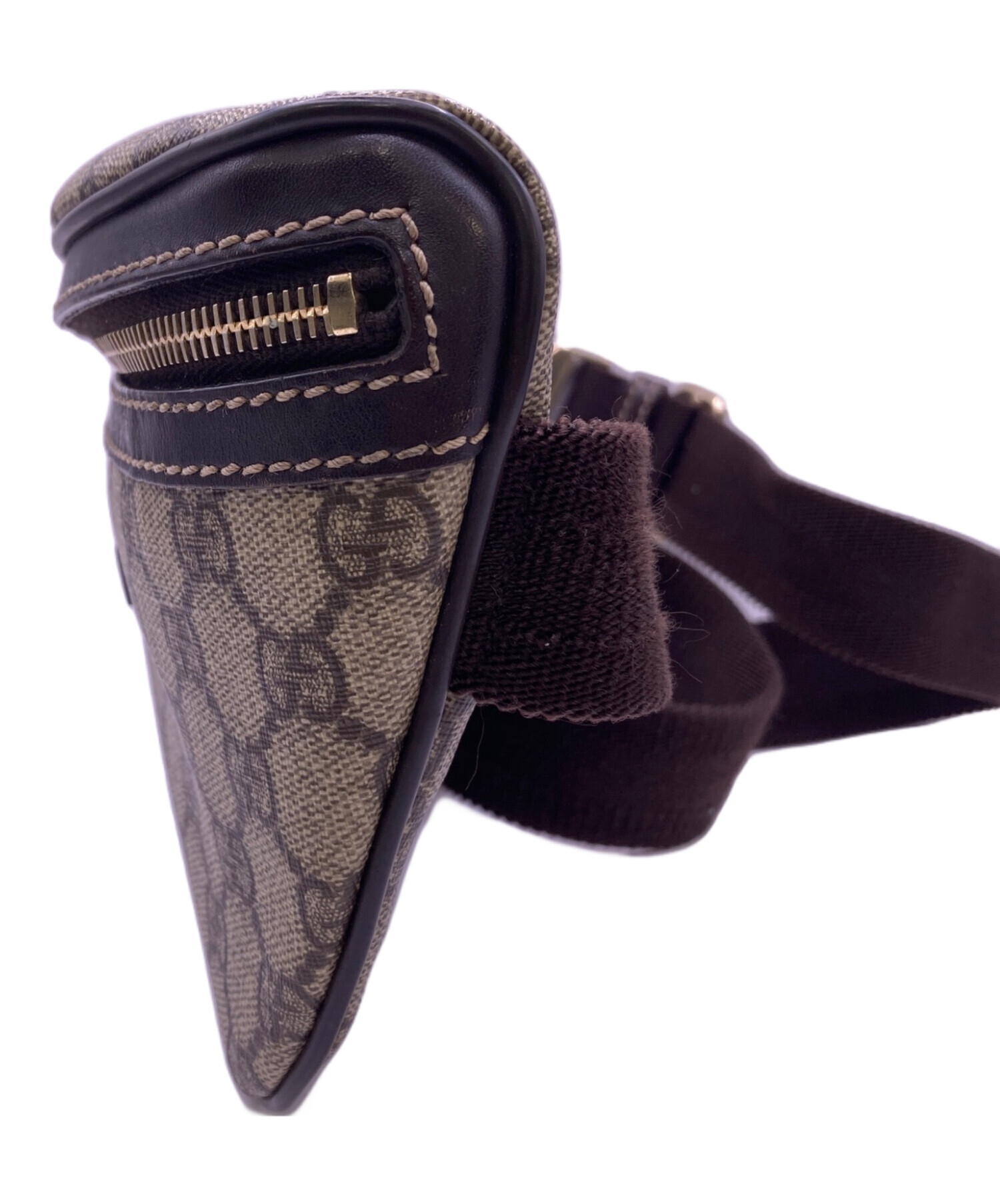 GUCCI ボディーバッグ　ブラック/ブラウン 中古・古着通販】GUCCI (グッチ) ボディーバッグ ブラウン｜ブランド