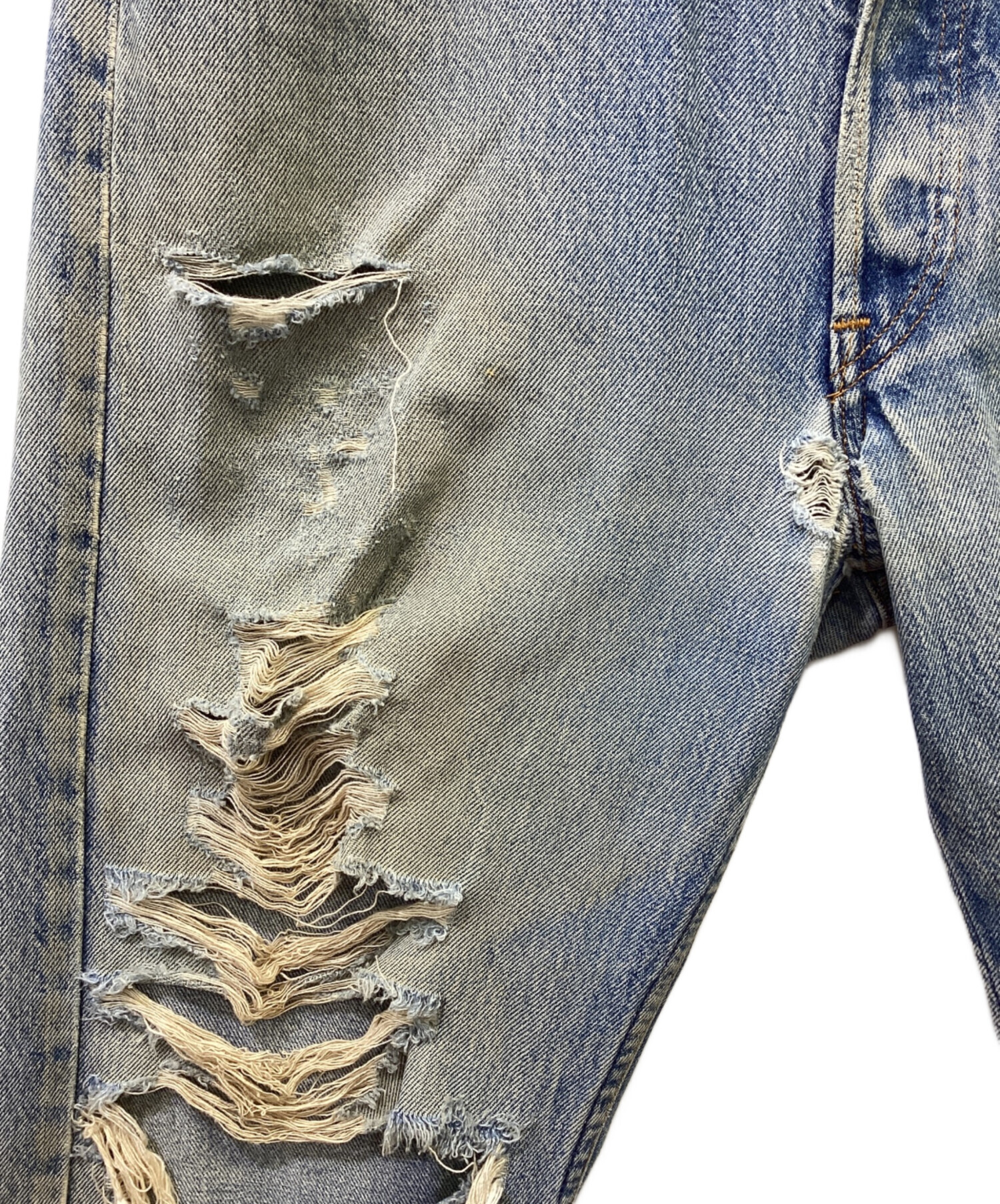 中古・古着通販】LEVI'S (リーバイス) ダメージデニムパンツ サイズ