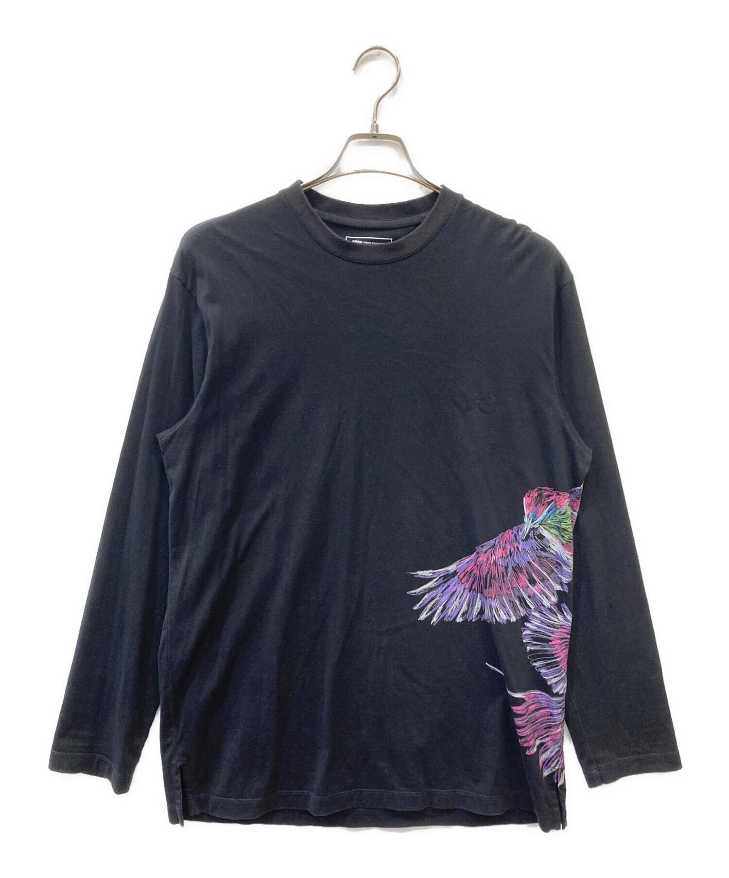 中古・古着通販】Y-3 (ワイスリー) 長袖カットソー ブラック サイズ:S 