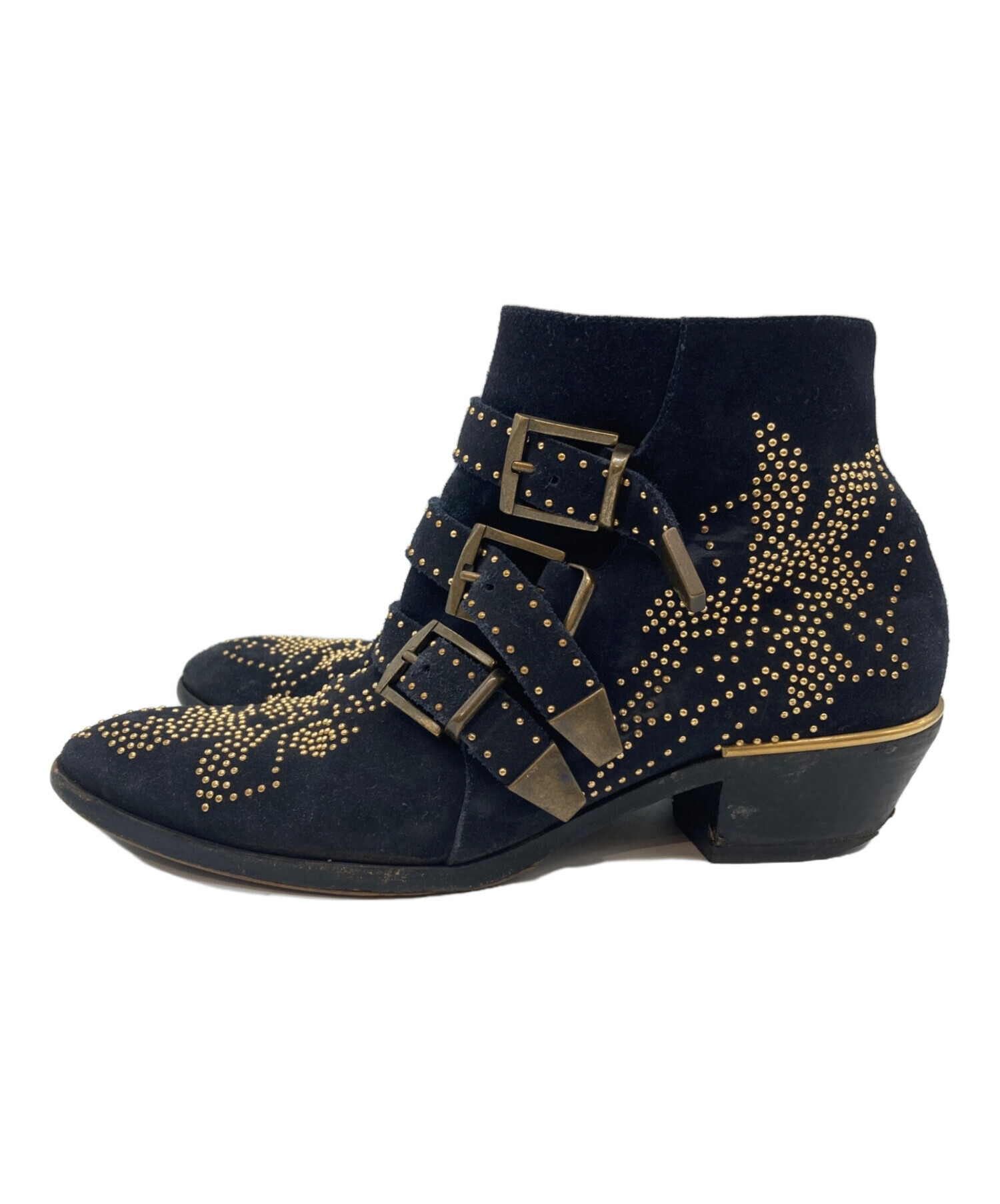 中古・古着通販】Chloe (クロエ) ショートブーツ ブラック