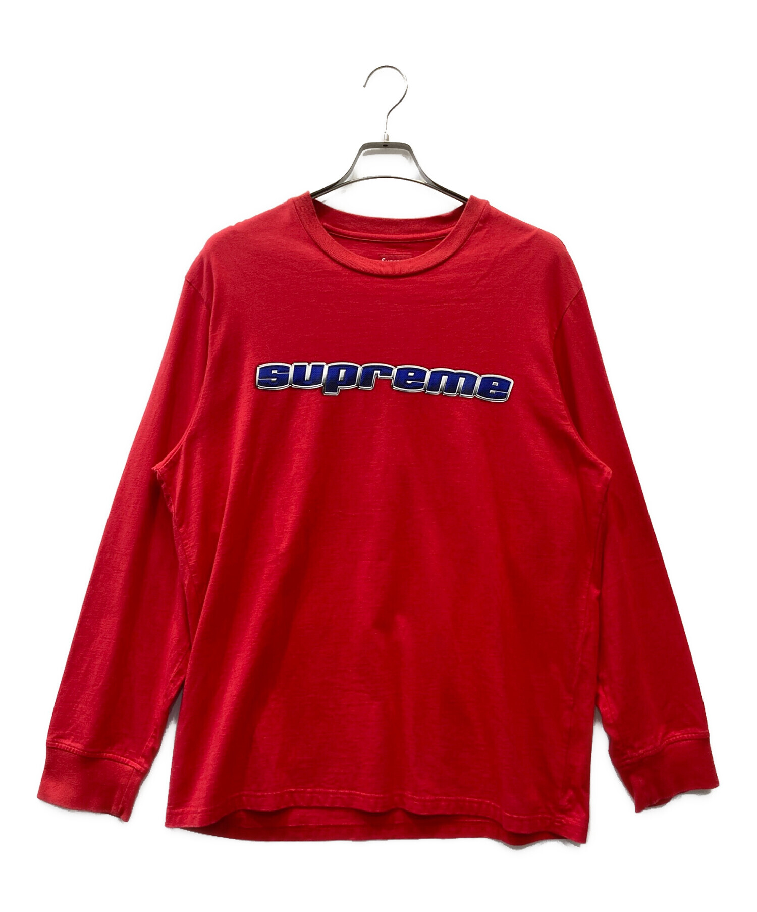 中古・古着通販】SUPREME (シュプリーム) 長袖カットソー レッド 