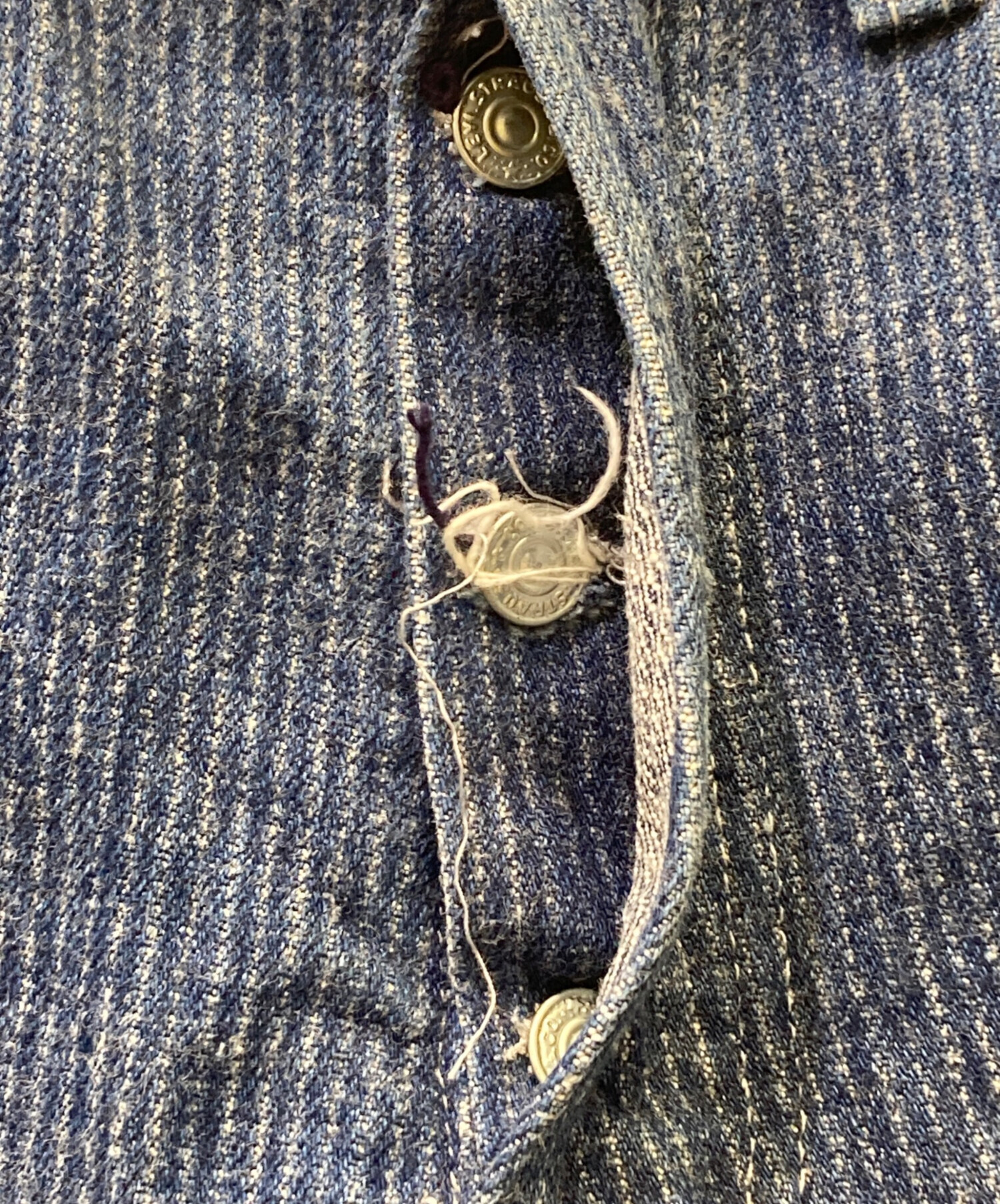中古・古着通販】LEVI'S (リーバイス) ストライプデニムパンツ USA製