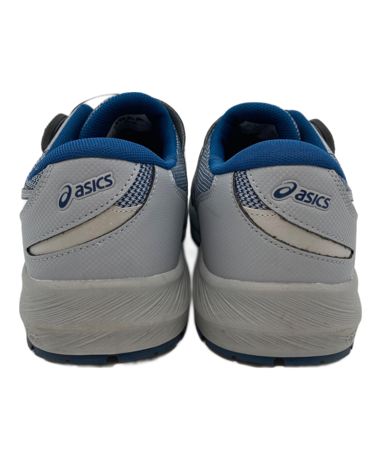 中古・古着通販】asics (アシックス) ワークシューズ ブルー×グレー