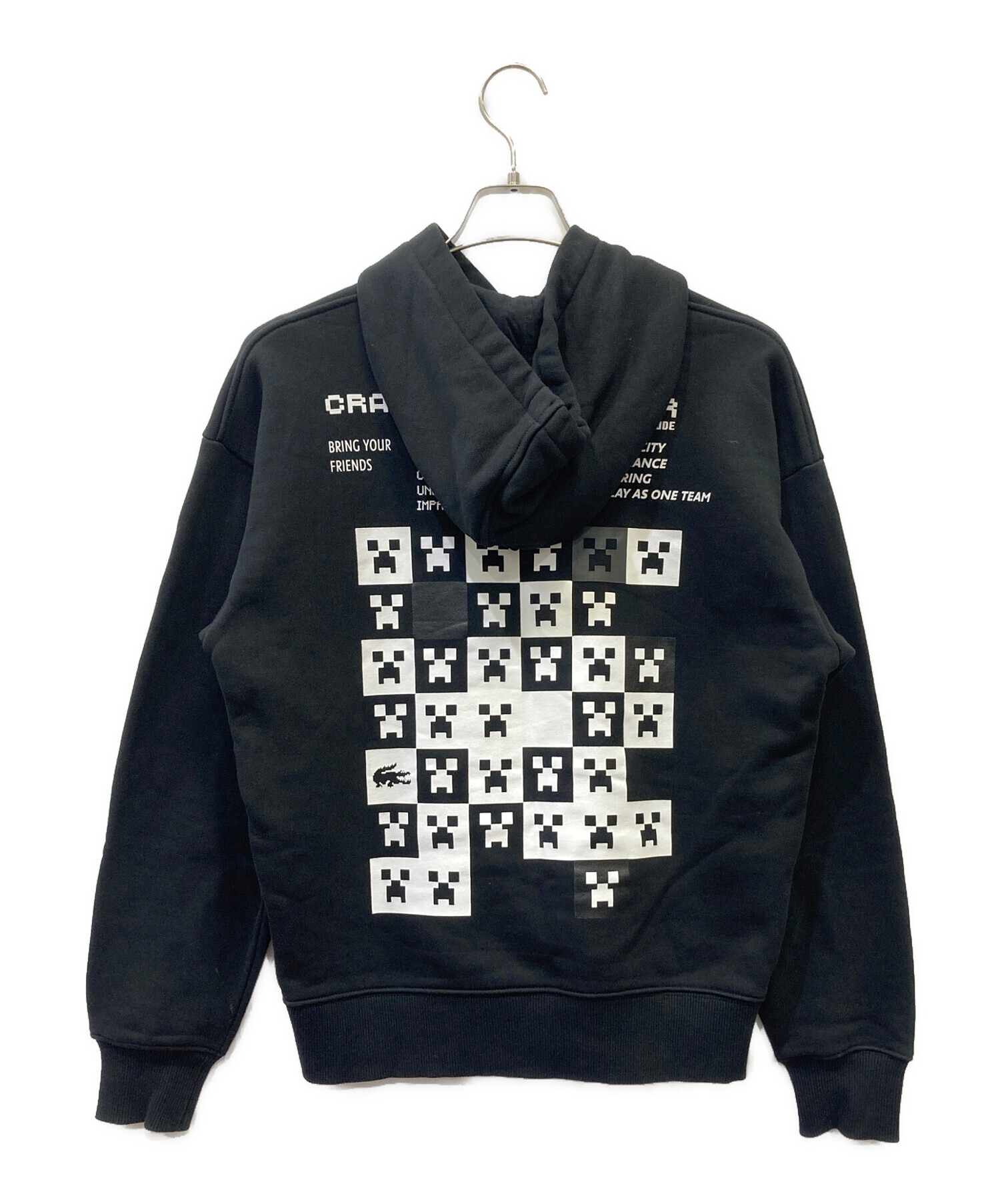 LACOSTE ブラック パーカー XS 中古・古着通販】LACOSTE (ラコステ) パーカー ブラック サイズ:XS