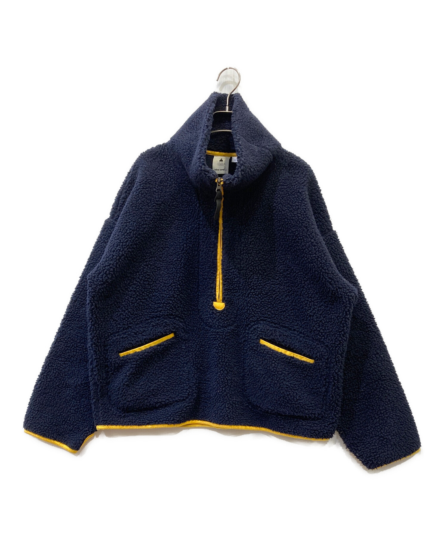 中古・古着通販】niko and (ニコアンド) ボアジャケット ネイビー 