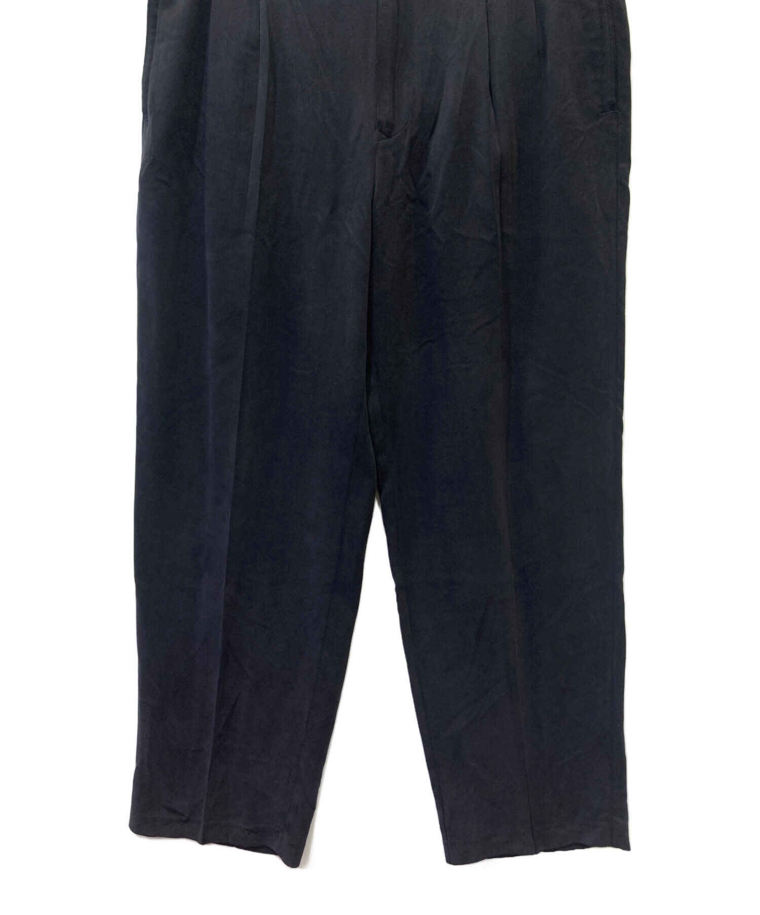  Bahama シルク タックパンツ 黒 34　32 古着　ブラック 中古・古着通販】TOMMY BAHAMA (トミーバハマ) シルクスラックス