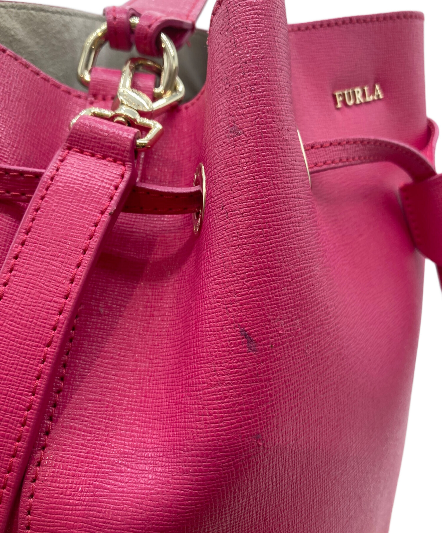 FURLA ショルダーバッグ　ピンク　美品 フルラ(FURLA) ピンク ショルダーバッグ | 通販・人気ランキング