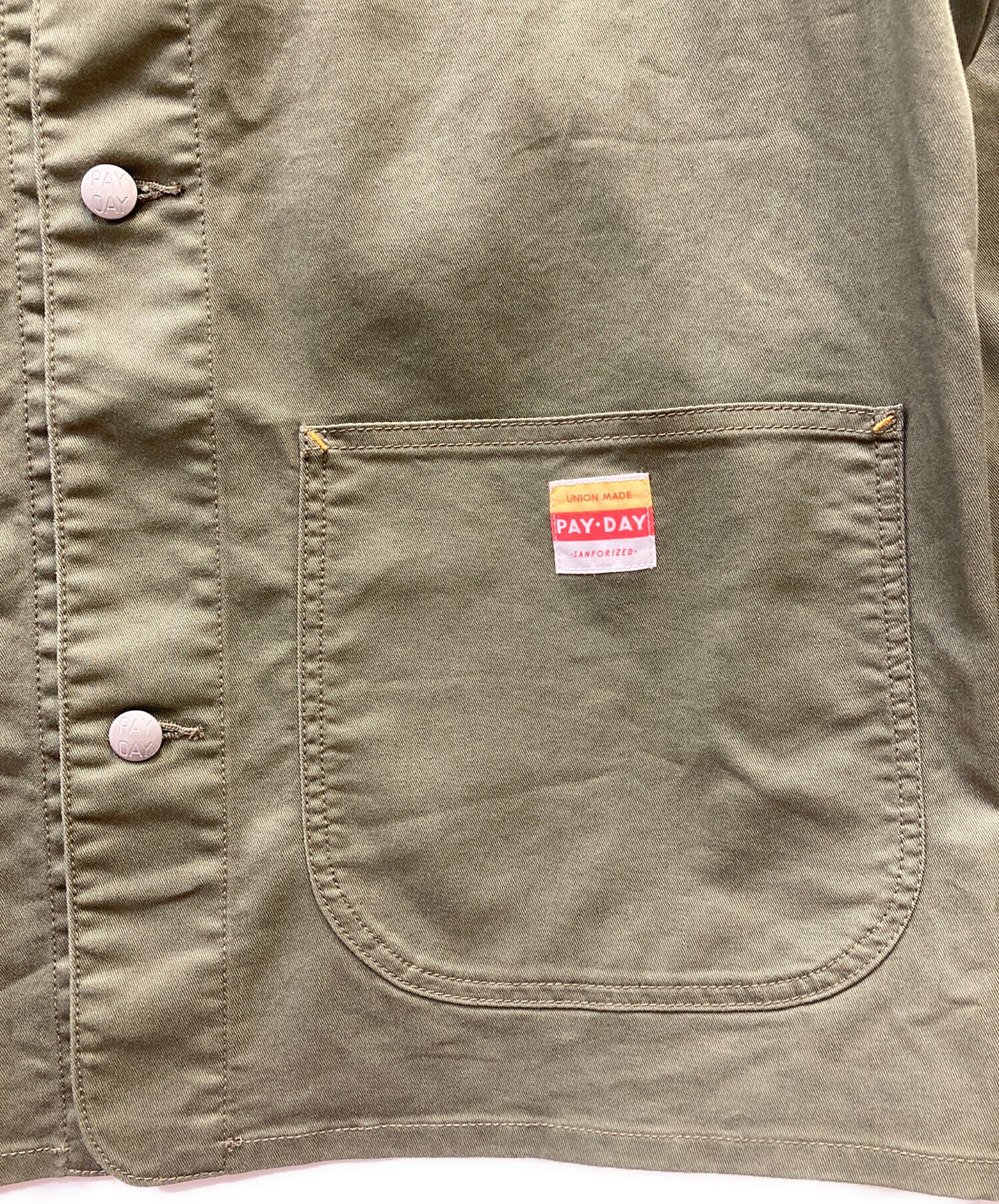 中古・古着通販】PAY DAY (ペイデイ) カバーオール カーキ サイズ:L