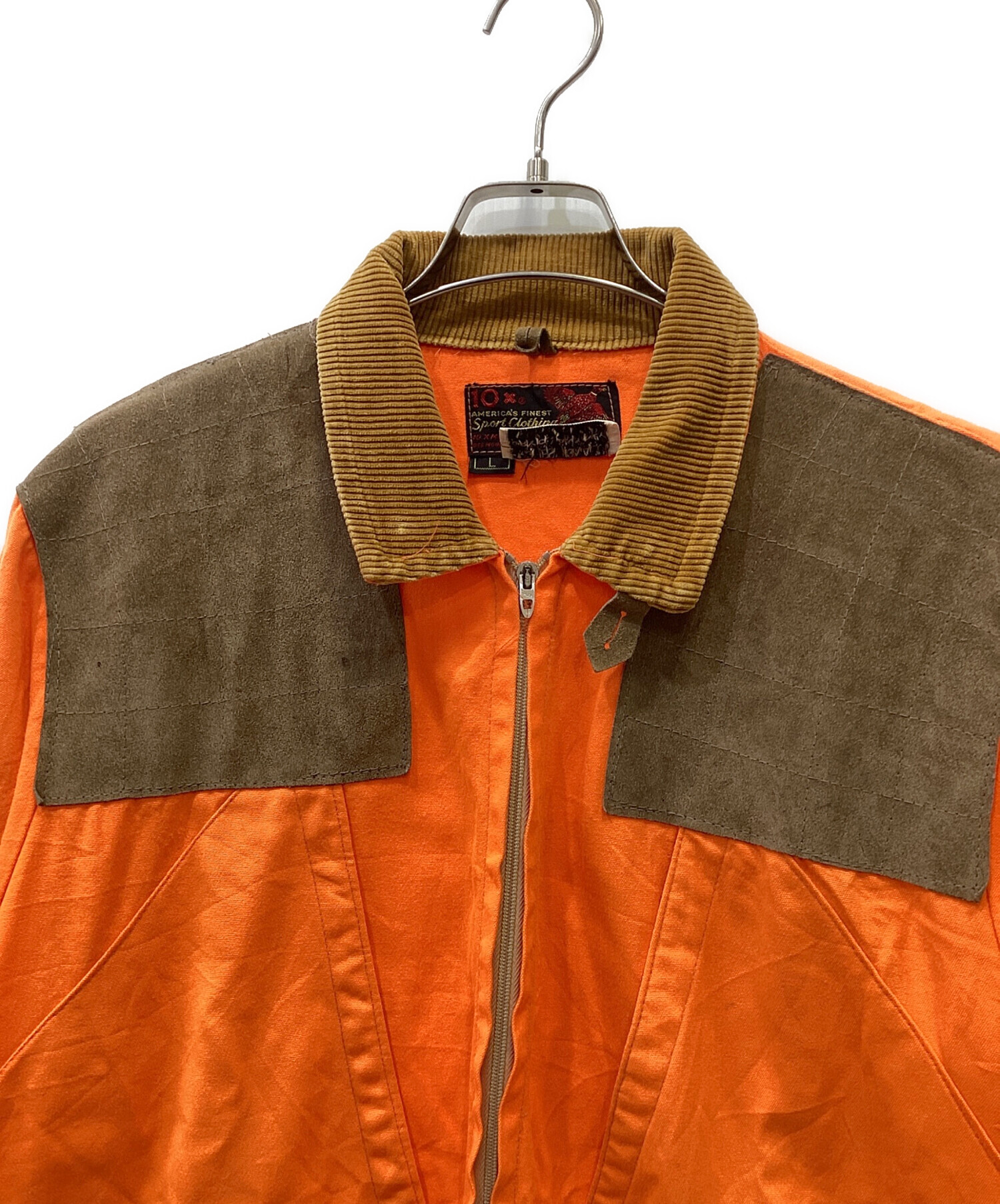 中古・古着通販】10-X (テン) ハンティングジャケット オレンジ×グレー