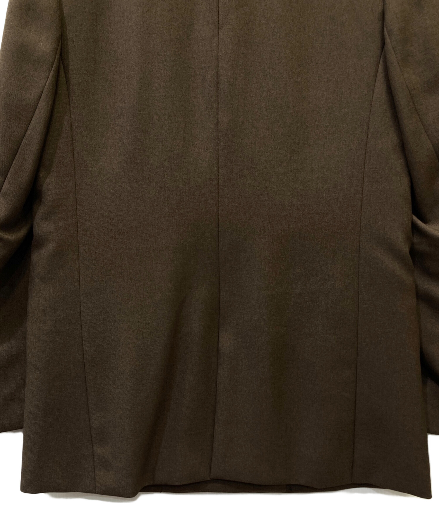 【ジャケット未着用】スーツセレクト ウォッシャブルスーツブラウンセットアップA6 発送在庫あり】【SL】【年間】4釦1掛けダブルジャケット/ブラウン