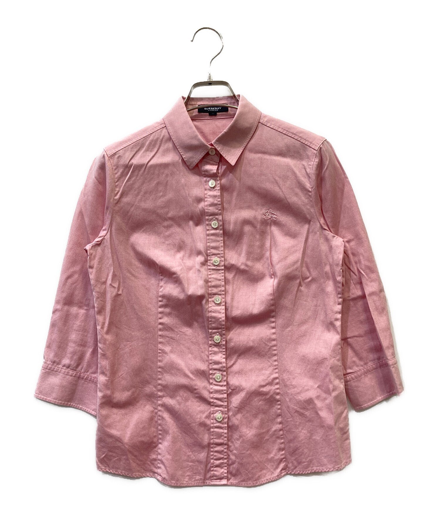 中古・古着通販】BURBERRY (バーバリー) 長袖シャツ ピンク サイズ:38 